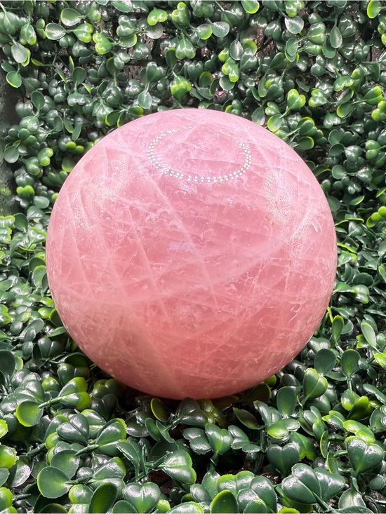 Other - 3.66 lb Rose Quartz Sphere w/ Dendrites